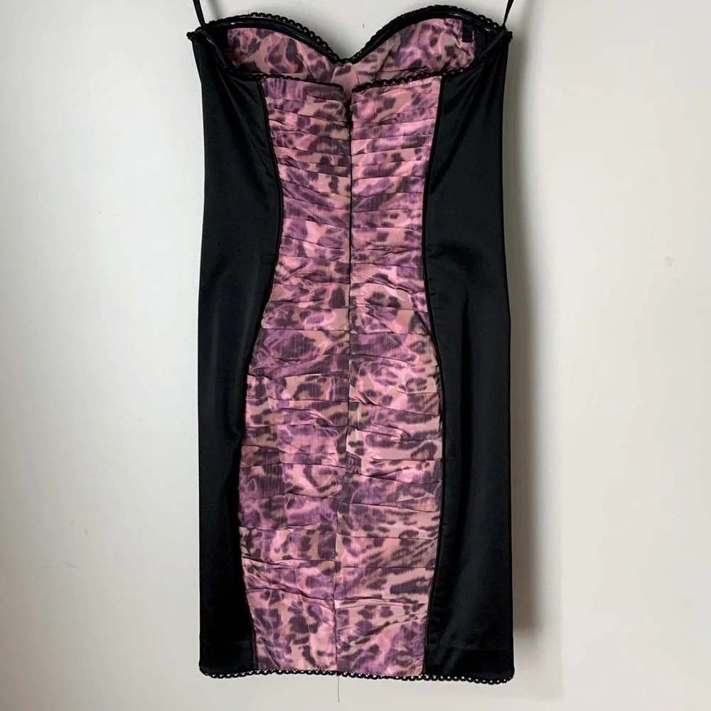 Bebe size XS ruched taffeta dress NWT - Picture 8 of 16